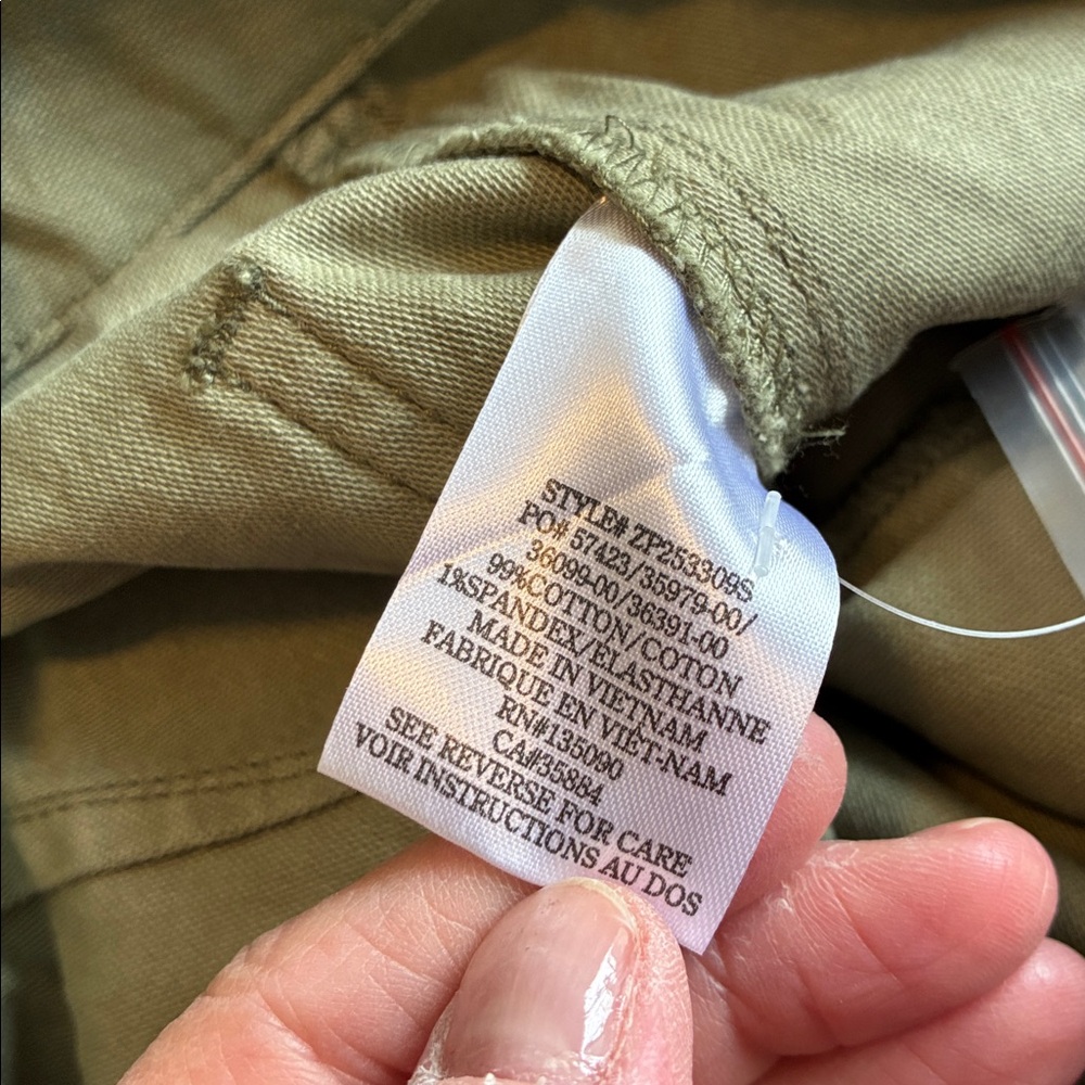 NWT Z Supply Olive Twill Pants Green Sz 25 - Picture 10 of 10